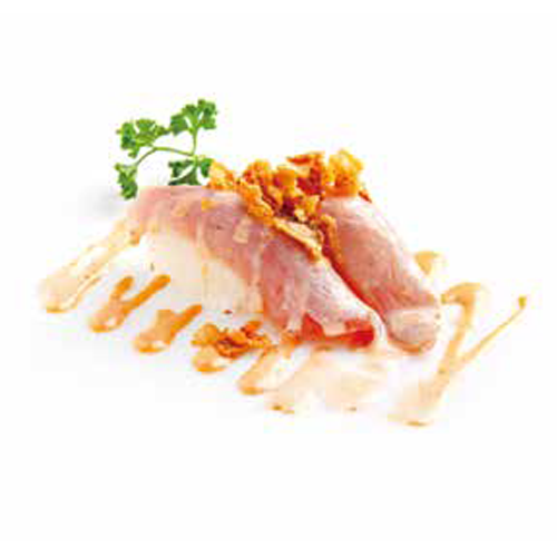 Nigiri de atún flameado picante