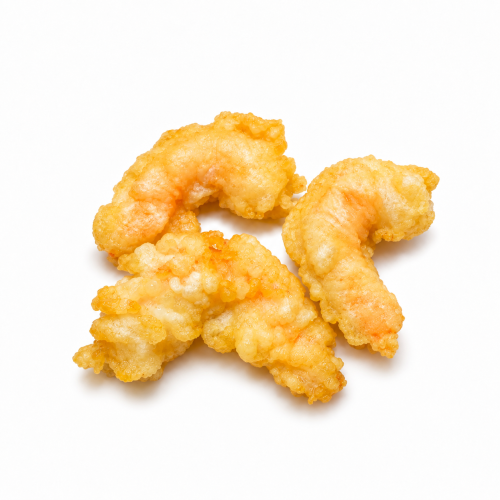 Langostinos rebozados en salsa mayo wasabi