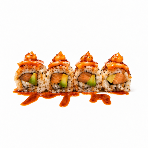 Sake miso flameado